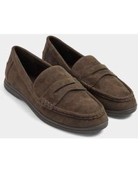 Yours Clothing - Wide Fit Faux Suede Flatform Loafers - Lyst