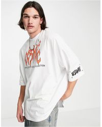 ASOS Asos – unrvlld spply – super-oversize-t-shirt - Weiß