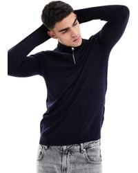 Only & Sons - 1/4 Zip Jumper - Lyst