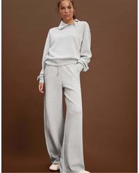 Stradivarius - Felpa Morbida Al Tatto Mélange Con Zip Laterale - Lyst