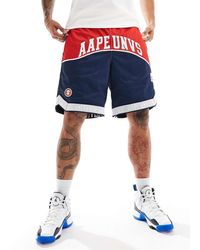 Aape By A Bathing Ape - Pantalones Cortos Multicolores Reversibles De - Lyst