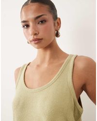 ASOS - Textured Knit Scoop Neck Loose Fit Singlet - Lyst