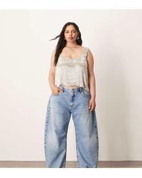 ARRANGE - Curve Tova Tapered Curved Leg Jean With Roll Hem - Lyst
