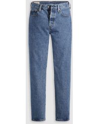 Levi's - Vaqueros Azules De Corte Recto Con Lavado Medio 501 Original De - Lyst