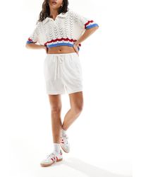 ASOS - Pull On Shorts With Linen - Lyst