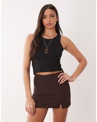 ASOS - Linen Look Mini Skort - Lyst