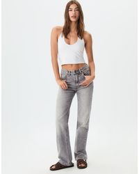 Stradivarius - D98 Straight Leg Vintage Effect Jeans - Lyst