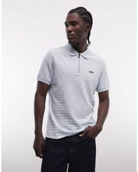 Barbour - – langston – kurzärmliges jacquard-polohemd - Lyst