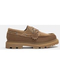 Pull&Bear - Leren Bootschoenen Met Dikke Zool - Lyst