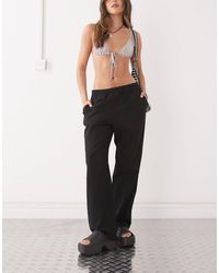 Monki - Linen Trousers - Lyst