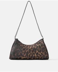 Pull&Bear - Borsa A Spalla Con Stampa Leopardata - Lyst