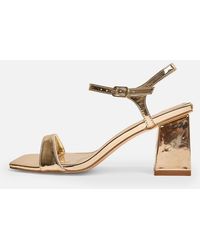 Public Desire - Maryse Pu Barely There Mid Block Heels - Lyst