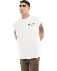 Good For Nothing - Camiseta hueso holgada sin mangas con estampado forever - Lyst