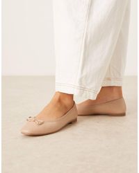 ASOS - Bailarinas Con Lazo Lullaby De - Neutro - Lyst