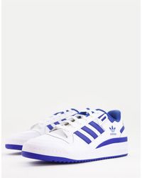 adidas Originals - Forum 84 - sneakers basse bianche e blu - Lyst