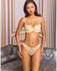 Boux Avenue - Faye Spot Mesh Thong Floral Lace High Leg Underwear - Lyst