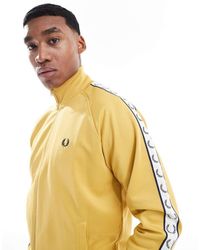 Fred Perry - Contrast Taped Track Jacket - Lyst