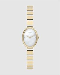 Skagen - Anita Oval Two-Hand Two-Tone Stainless Steel Watch - Lyst