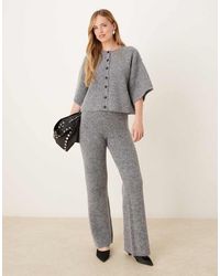 Pretty Lavish - Knit Wide Leg Pants - Lyst