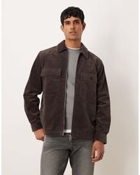 ARKET - Cord Oversized Zip Up Overshirt - Lyst