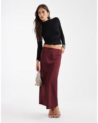 New Look - Polka Dot Satin Bias Midi Skirt - Lyst