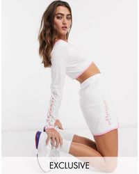 Ellesse Mini Skirt With Logo Co-ord - White