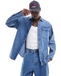 Jack & Jones - Oversized Denim Shirt Co-ord - Lyst