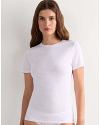 Intimissimi - Short-Sleeved Ultrafresh Cotton Top - Lyst