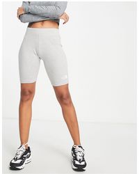 The North Face - Interlock Cotton Stretch High Waist legging Shorts - Lyst