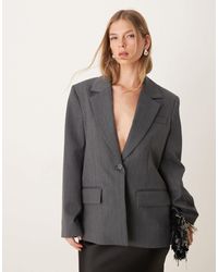 SELECTED - Femme Wool Asymetric Blazer - Lyst