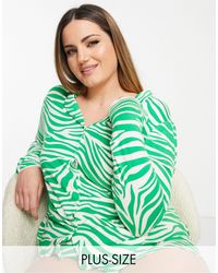 Missguided Long Sleeve Shirt And Short Pyjama Set - Green
