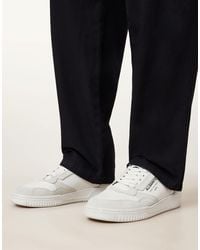 AllSaints - Regan Leather Low Top Sneakers - Lyst