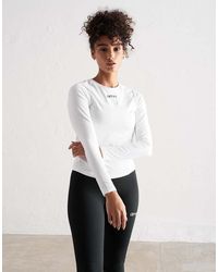 Aim'n - Zacht Basic T-Shirt Met Lange Mouwen - Lyst