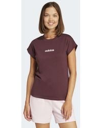 adidas Originals - Essentials Linear Cotton Tee - Lyst