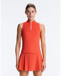 Oysho - Sleeveless Half-Zip T-Shirt - Lyst