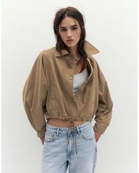 Pull&Bear - Kort Jack Met Zoom Met Trekkoord - Lyst