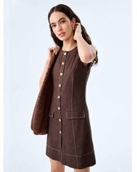 OMNES - Dresses Raphi Sleeveless, Tailored Linen Mini Dress - Lyst