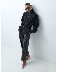 ASOS - Peplum Funnel Neck Sweatshirt Co-ord - Lyst