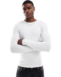 ASOS - – essential – langärmliges, figurbetontes t-shirt - Lyst