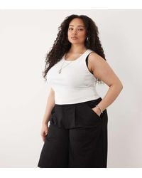 ASOS - Asos Design Curve Slinky Twill Tailored Bermuda Shorts - Lyst