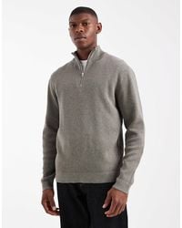 Only & Sons - Half Zip Knitted Jumper - Lyst
