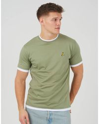 Brave Soul - 3 Pack Cotton Contrast Edge T-Shirts - Lyst