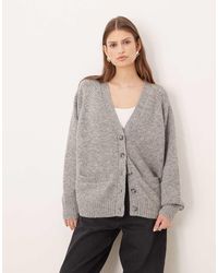 Abercrombie & Fitch - Oversized Dad Cardigan - Lyst