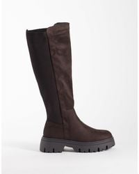 SEQWL - – twirl – kniehohe stiefel aus wildlederimitat - Lyst