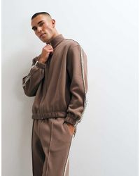 ASOS - Relaxed Boxy Jack Van Jersey Met Rits - Lyst