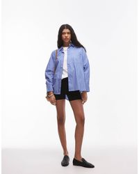 Tommy Hilfiger - – oversize-hemd aus popeline - Lyst