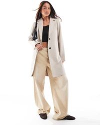 ONLY - Longline Coat - Lyst