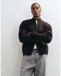 Only & Sons - Zip Through High Neck Cardigan - Lyst