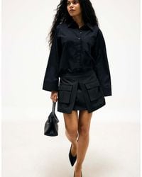 NA-KD - Oversized Shoulder Pad Shirt - Lyst
