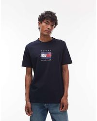 Tommy Hilfiger - Linear Flag Graphic T-shirt - Lyst